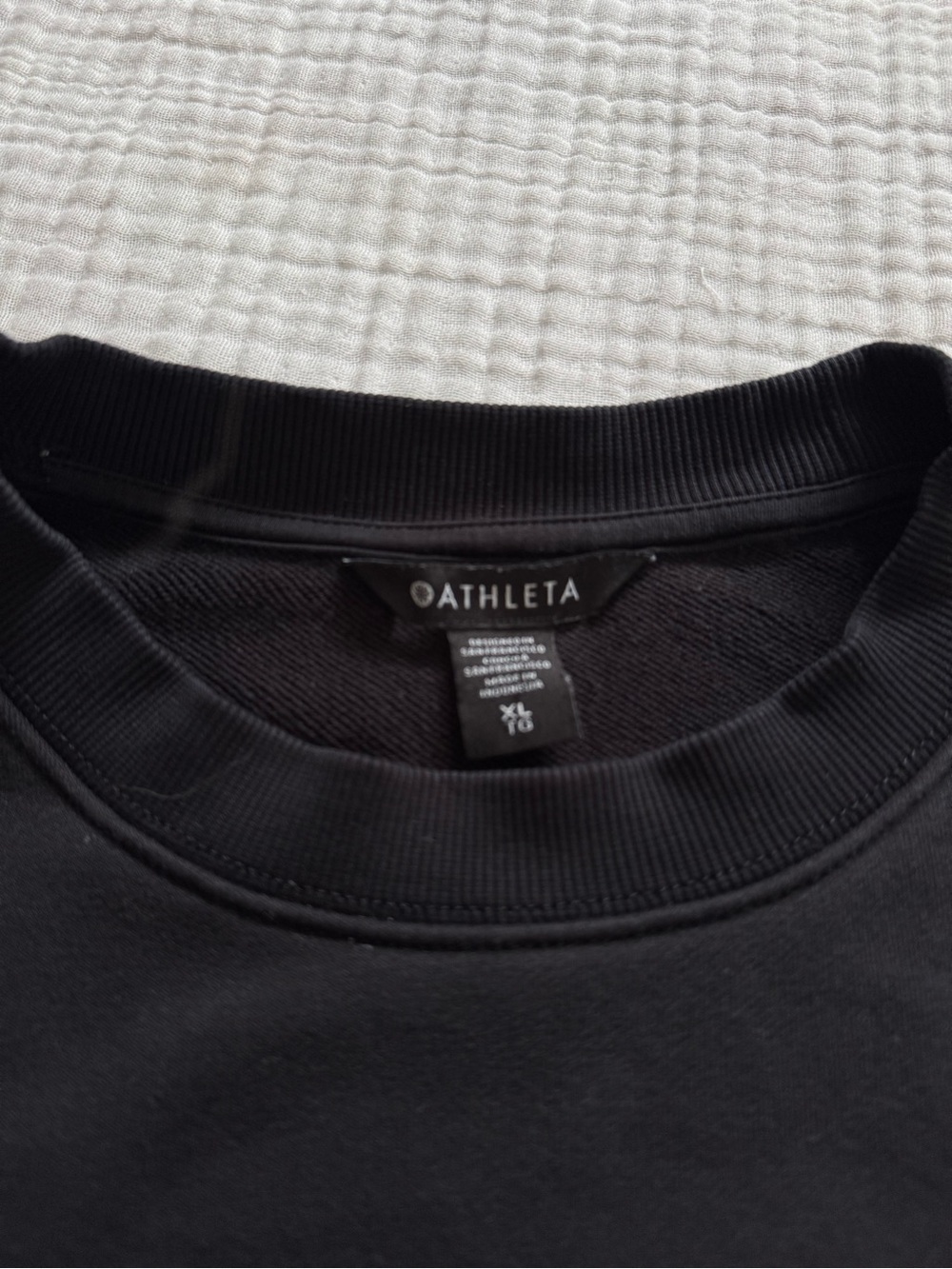 Athleta Forever Fleece Relaxed Crew size XL - Picture 4 of 4